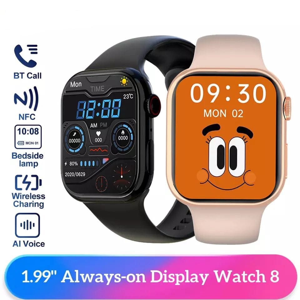 ALWAYS ON DISPLAY Anti air Smartwatch IW8 15 Pro Max Original Series 8 GPS NFC ACCESS Full Screen La