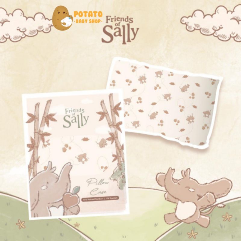 Friends Of Sally Bamboo Pillow Case All Variant - Sarung Bantal Guling