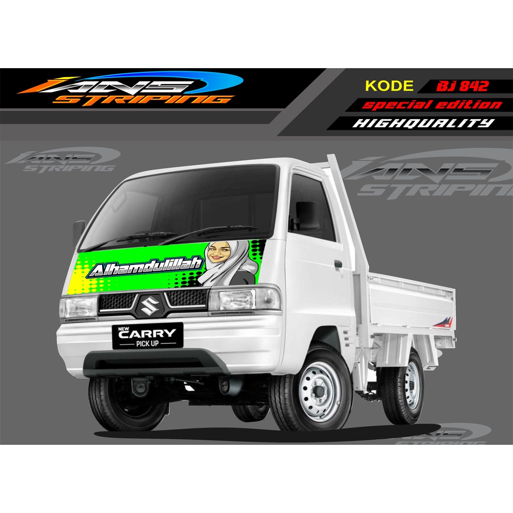 VARIASI STICKER KAP MOBIL CARRY/ STIKER KABIN DEPAN MOBIL CARRY PICK UP / STICKER TERBARU