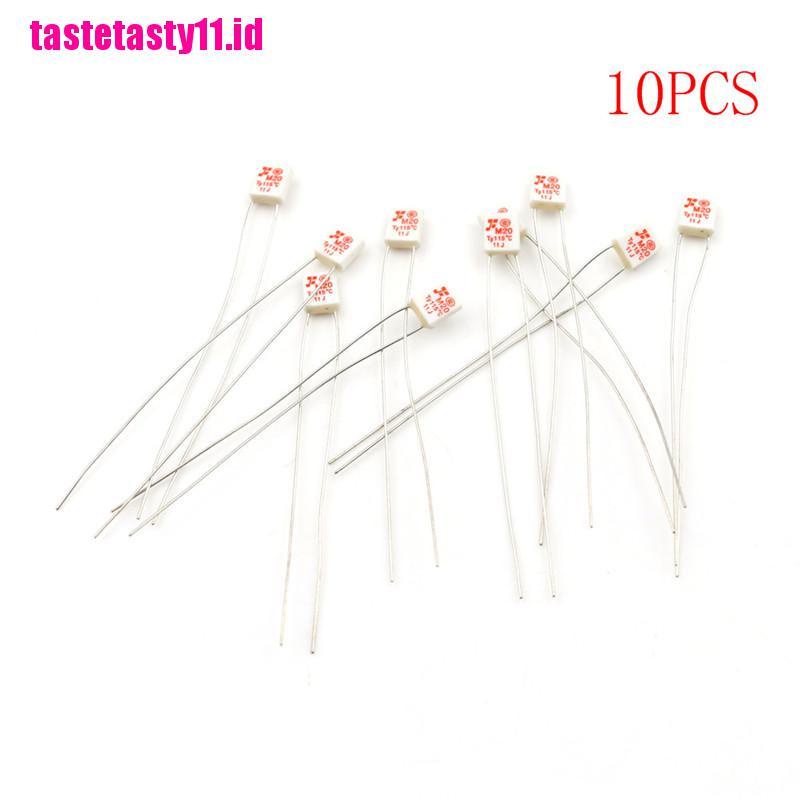 10pcs M20 TF 115℃ Sekring Thermal 250V