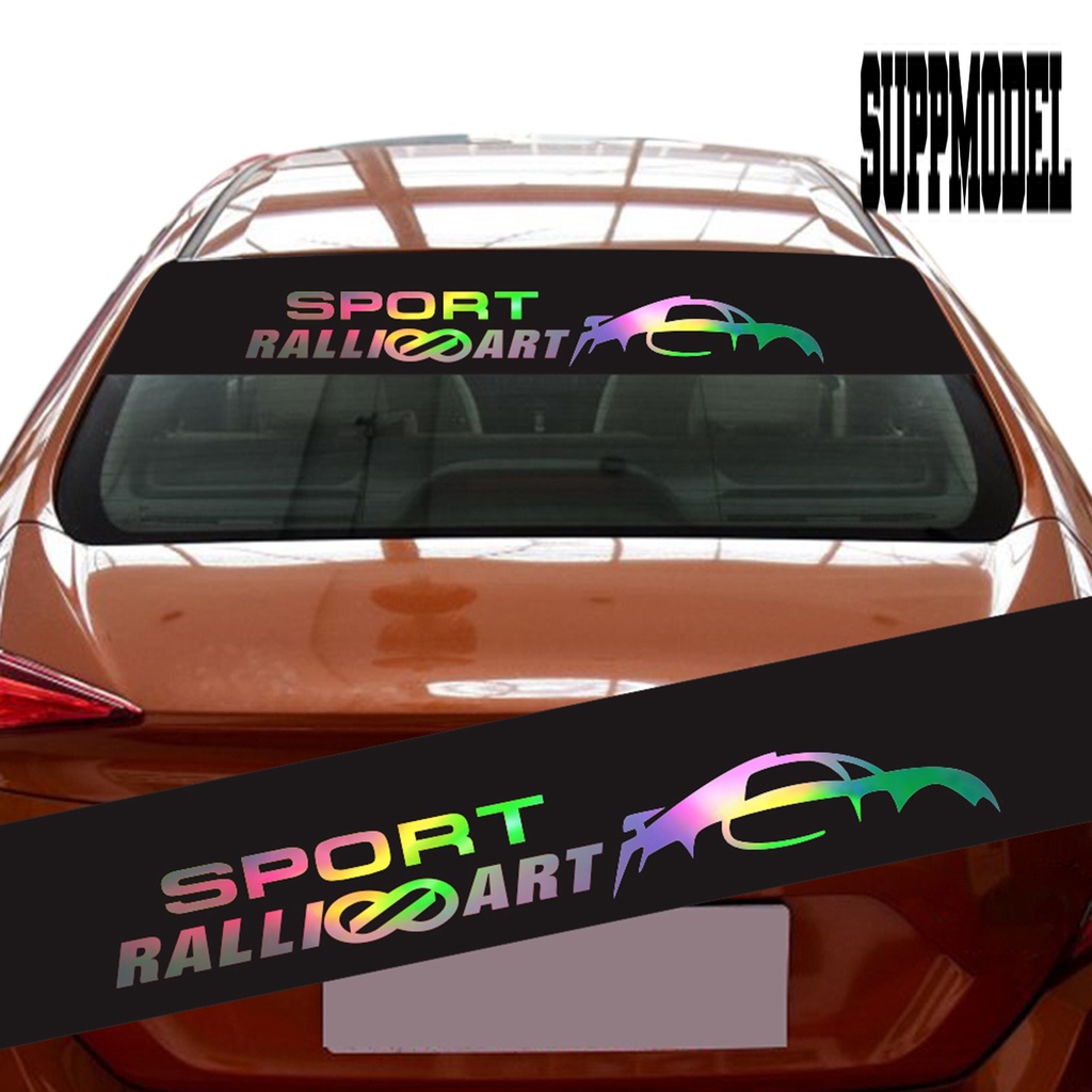 Stiker Vinyl Motif Tulisan Good Visual Effect Tahan Panas Untuk Kaca Depan Mobil