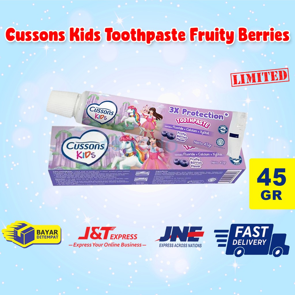 Cussons Kids Toothpaste Fruity Berries - Pasta Gigi Anak 45gr