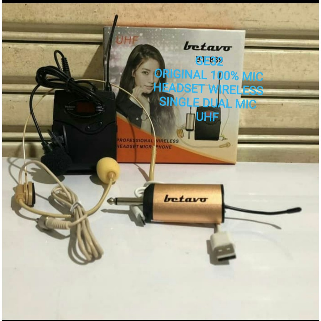 G32 original 100% Mic Wireless UHF headset bando mik wireles betavo Single receiver cas pro karaoke mikrophone microphone casan audio sound system vokal vocal professional panggung dj studio portable meeting G32  BISA DIGUNAKAN KE SEGALA ALAT AUDIO RECEIV