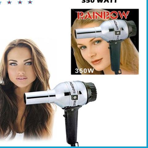 ♫ Hair Dryer RAINBOW Pengering Rambut 350/850W hairdryer panas bulu anjing kucing low watt kecil mur