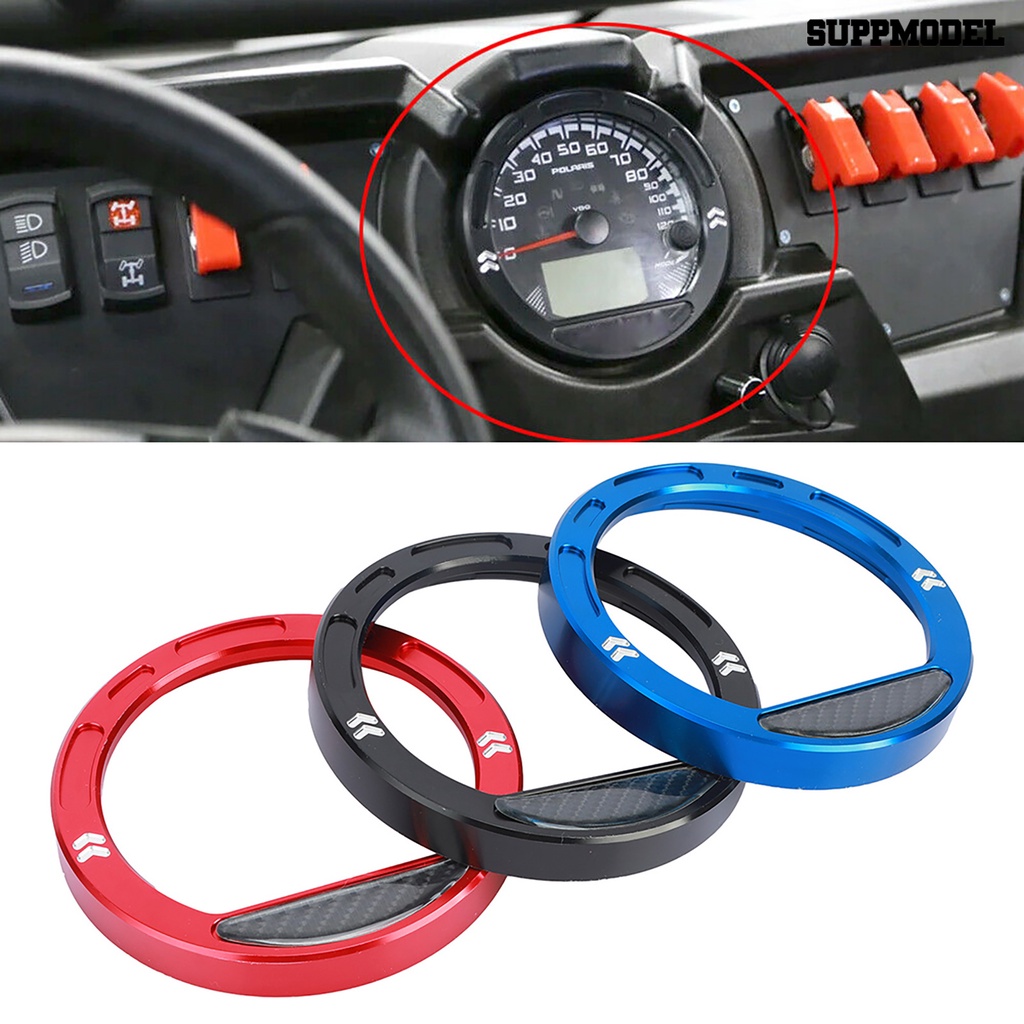 Suppmodel Ring Bezel Speedometer Modifikasi Bahan Metal Untuk Polaris RZR570 RZR 800 900 RZR 1000-BLK