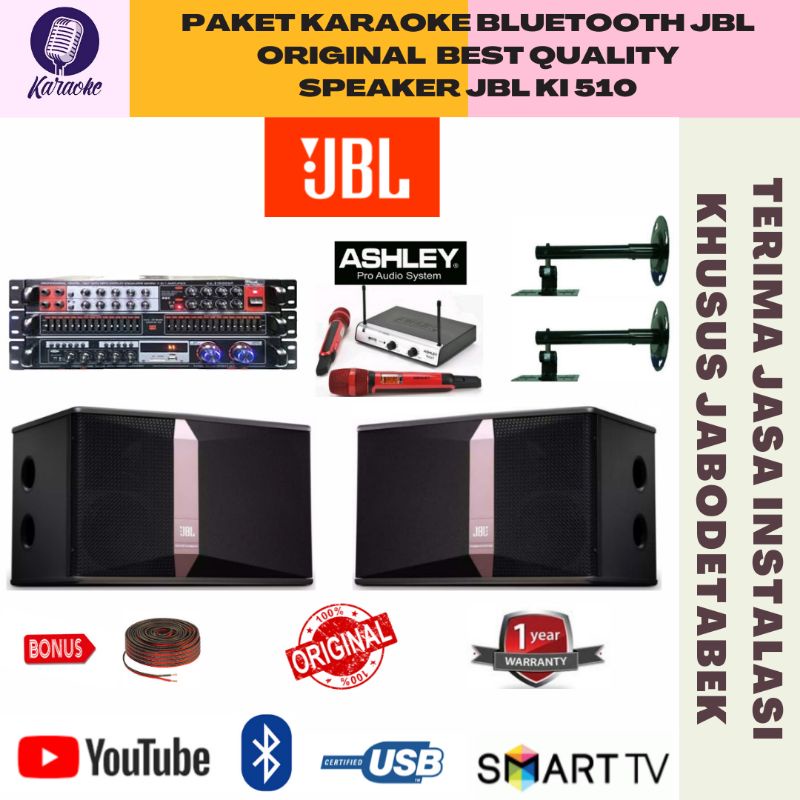 Paket Karaoke Bluetooth JBL KI 510 10 inch /Paket Sound System Karaoke Bluetooth JBL KI 510 10 inch