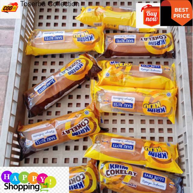 

Toserba Collection Roti Sari Roti Paket 1 lusin roti krim all varian Bandung - Cimahi