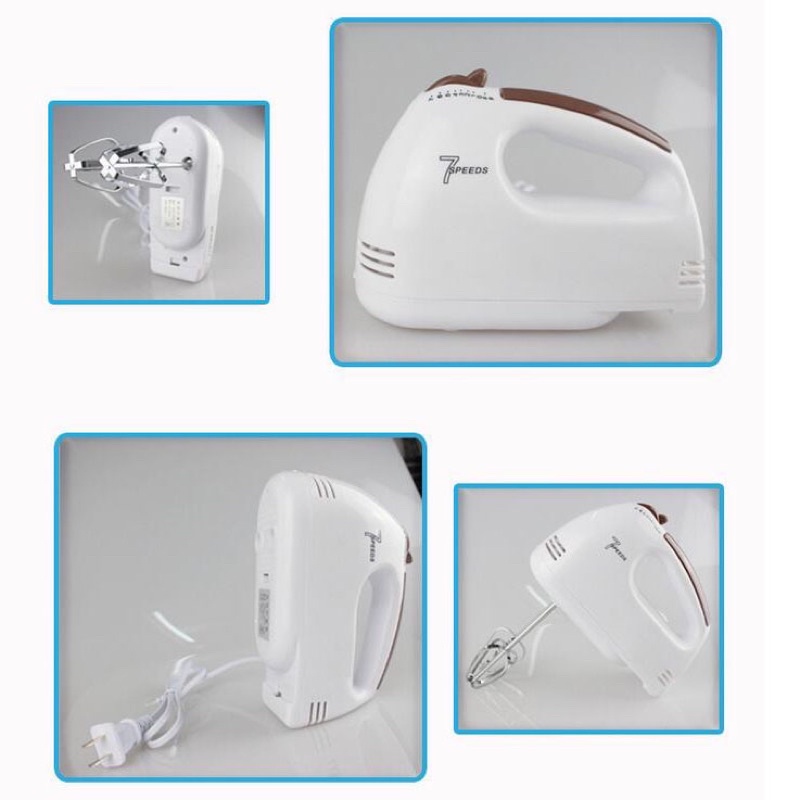 Mixer Tangan 7 Kecepatan 100W - HE-133 - White