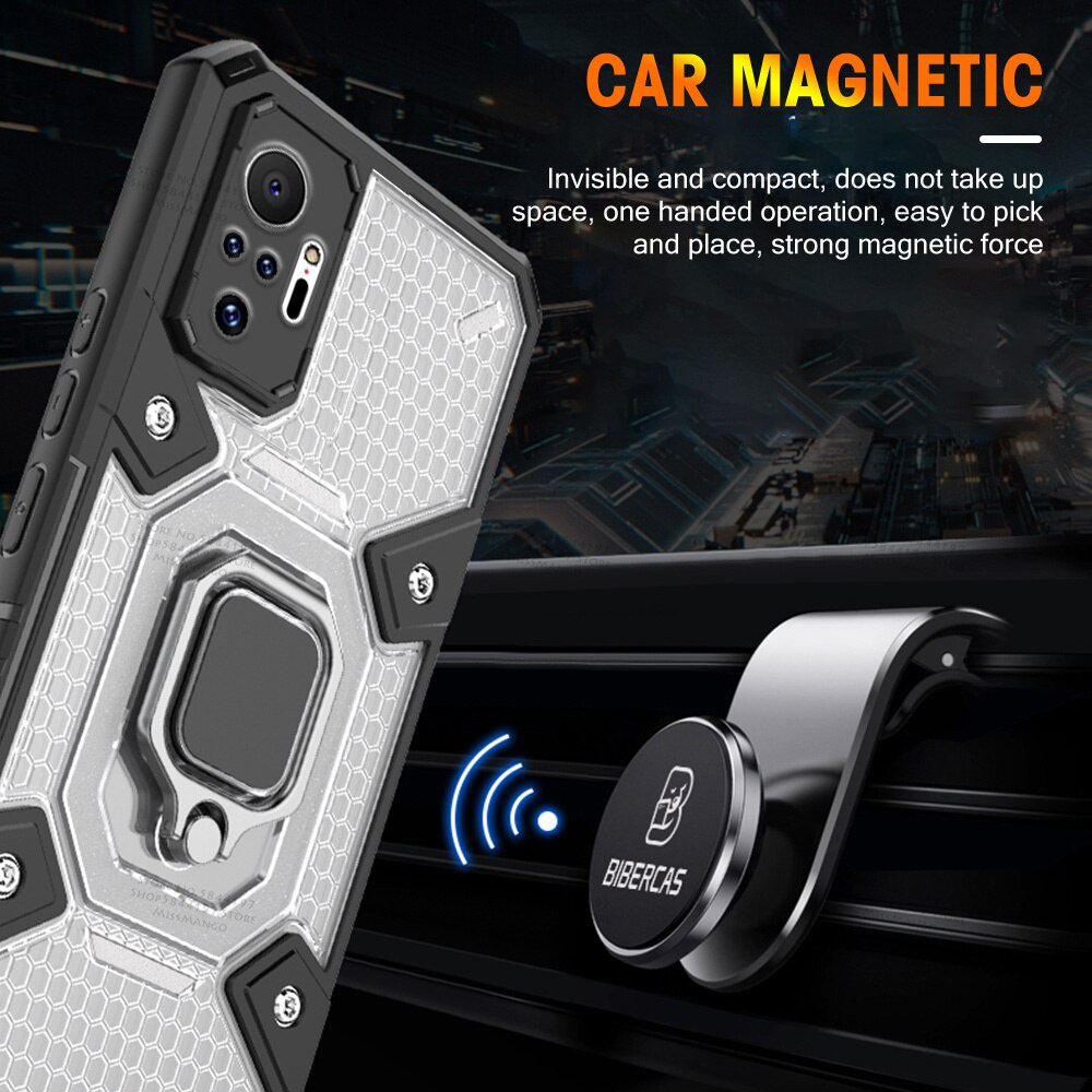 CASE XIAOMI MI 11T / MI 11T PRO HARDCASE HYBIRD WARRIOR RING ARMOR SPACE CAPSULE CASING