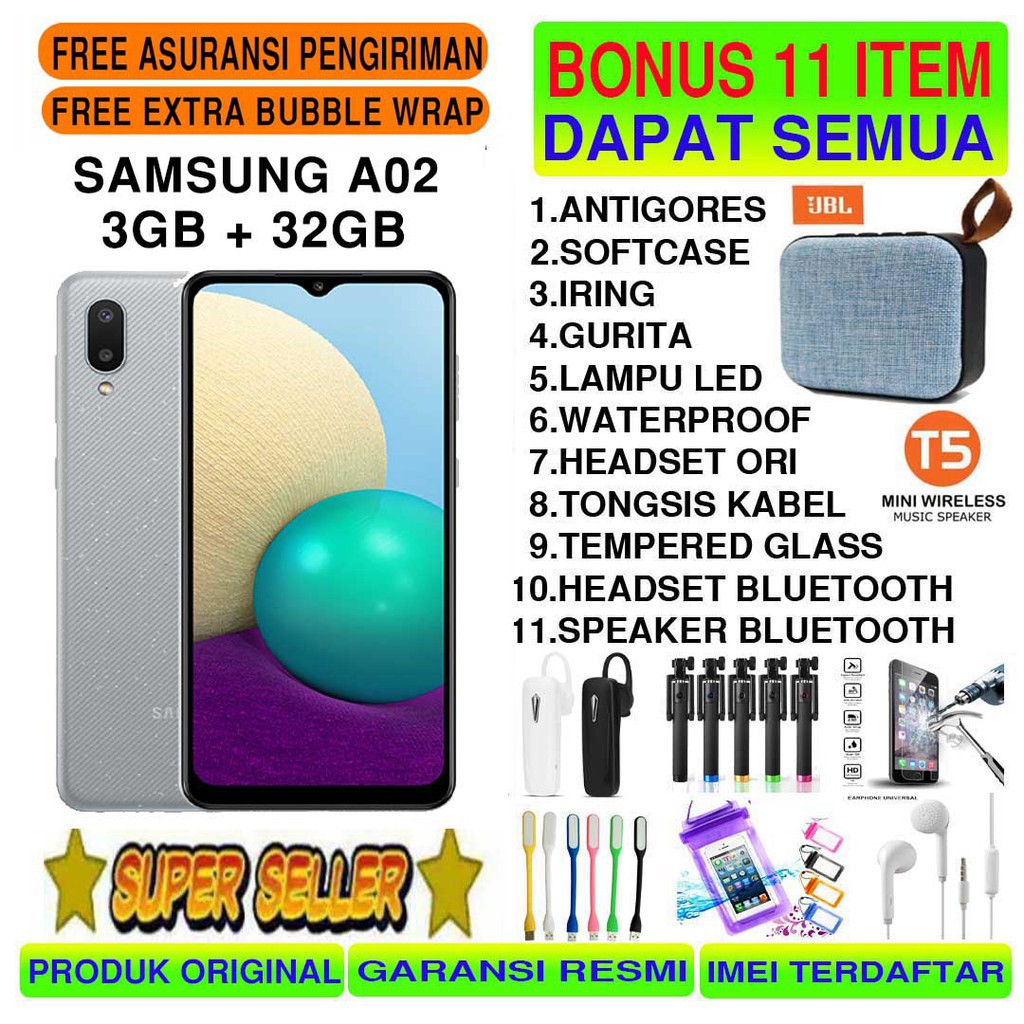 SAMSUNG GALAXY A03s 3/32 GB RAM 3GB ROM 32GB & A02 GARANSI RESMI-1