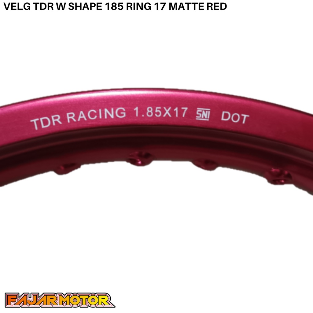 TDR RIM VELG W SHAPE 185 VELK PELEG RING 17 GOLD MATTE RED