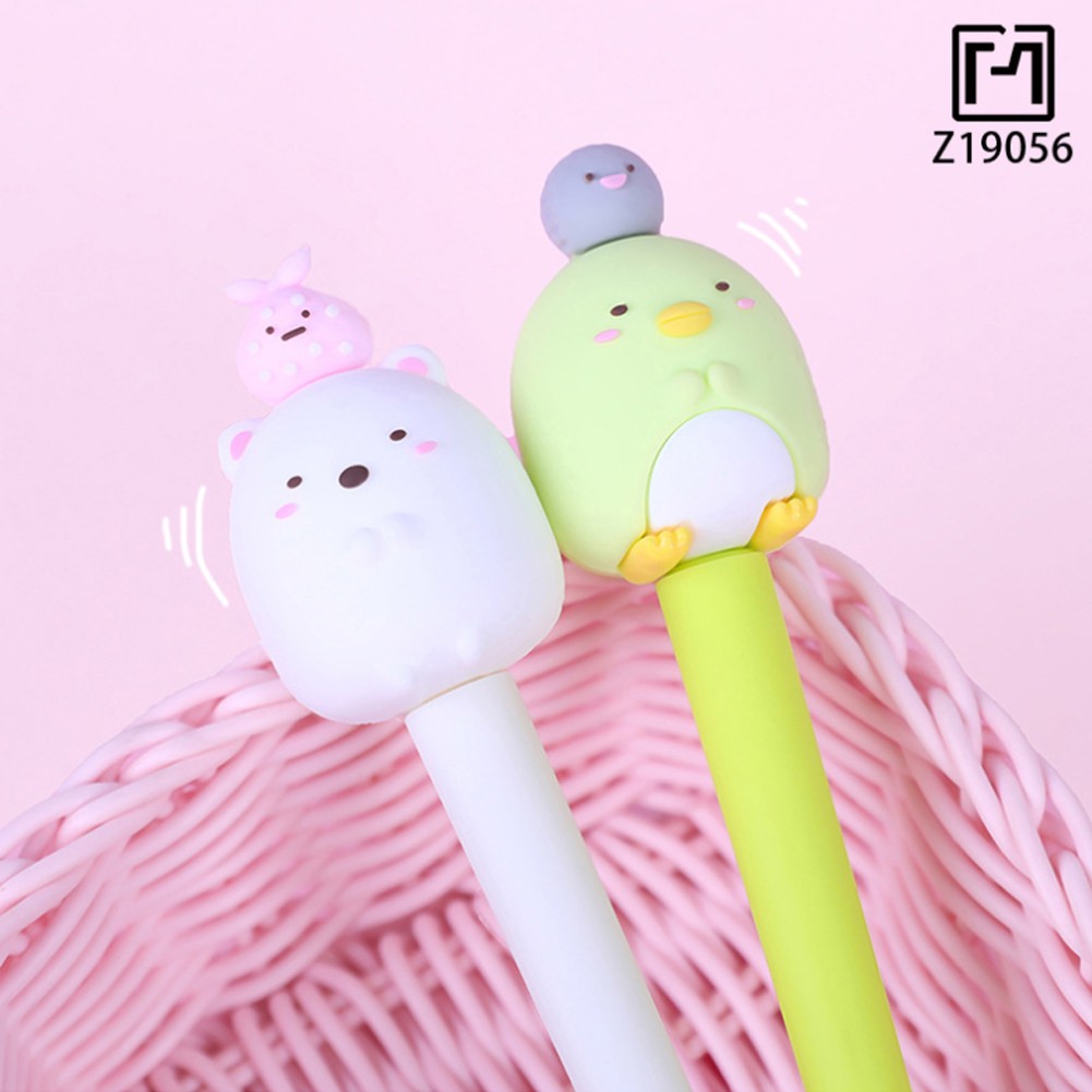 【HOT SALE】 Cute Sumikko Gurashi Gel Pen 0.5mm Creative Scrapbook Pen Stationery Gifts School Office Supply