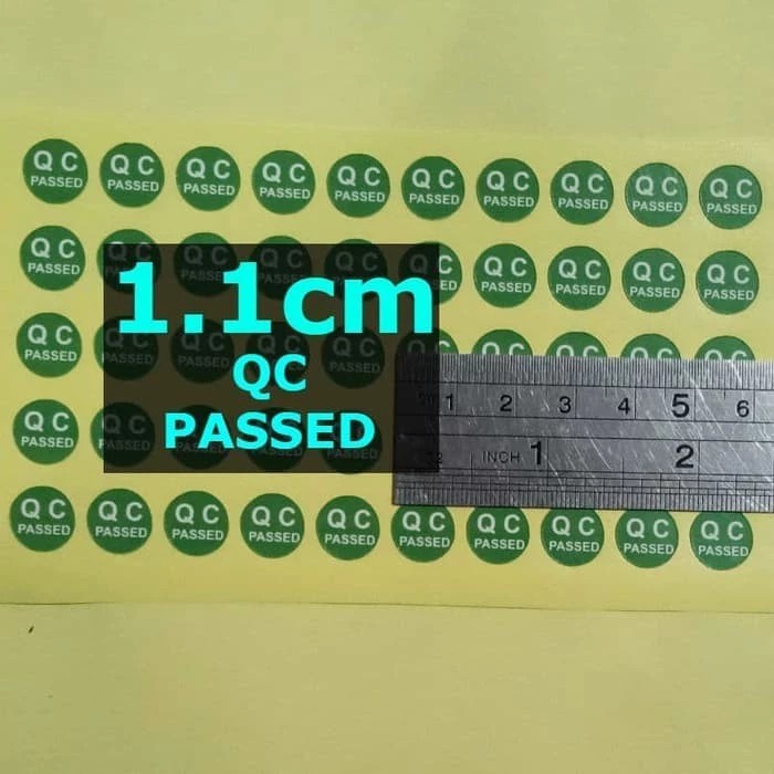 SL QC PASSED 1.1cm Sticker Label Stiker