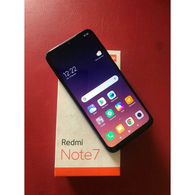 Jual HP Handphone Second Seken Xiaomi Redmi Note 7 Ram 4/64gb Mulus No Minus Murah
