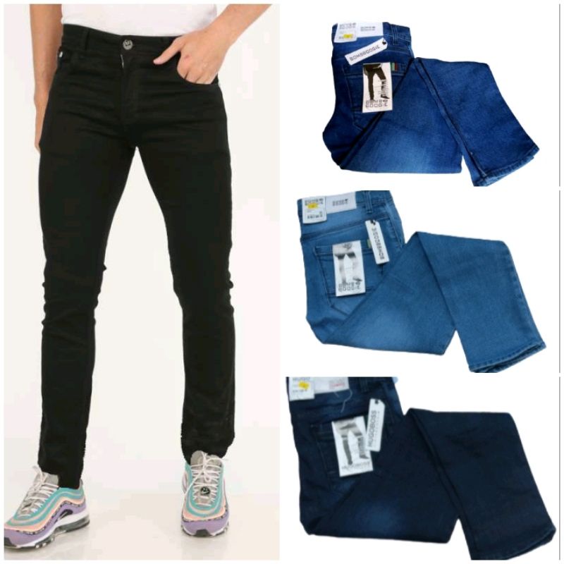 celana panjang pria slim fit jeans/ jeans pria pensil termurah