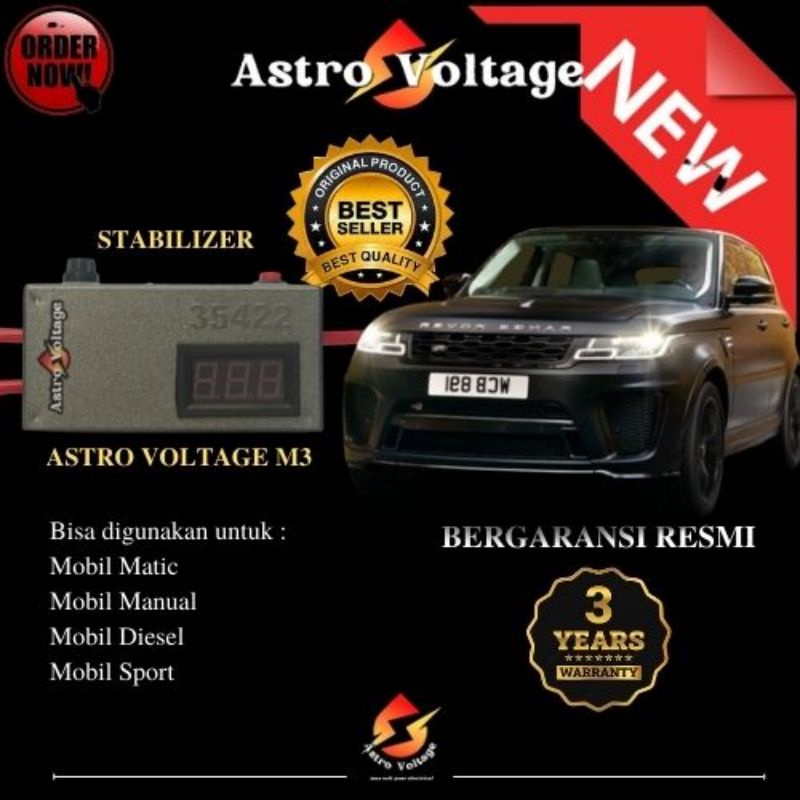 New Penghemat Bbm Stabilizer Aki Accu Mobil ASTRO VOLTAGE M3 Original Original