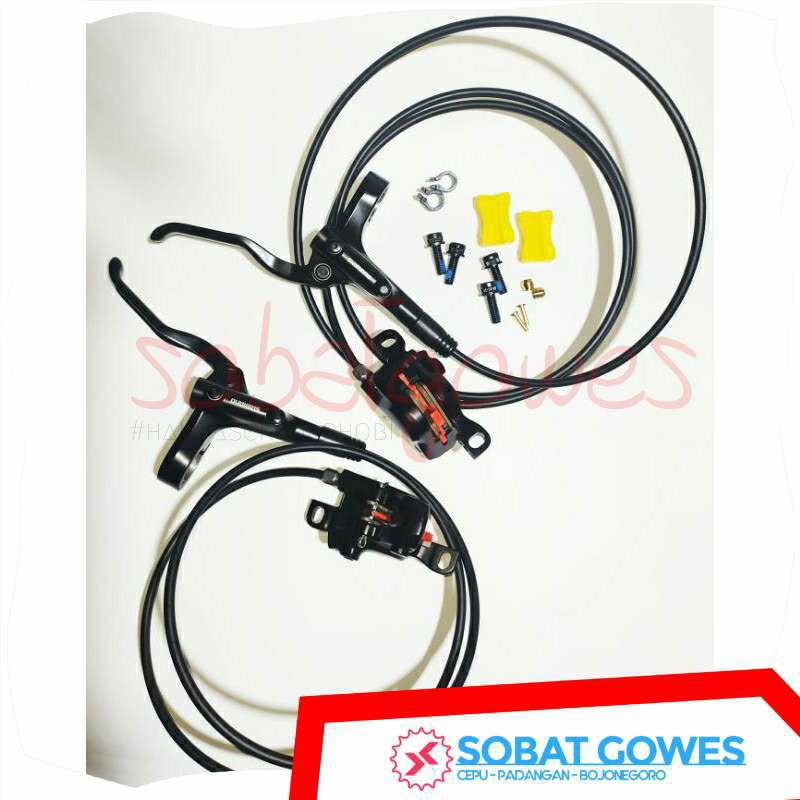 ORIGINAL BRAKESET REM HIDROLIK OXO & SHIMANO ALTUS MT200 REM SET MTB MINION SELI LIPAT MINIVELO