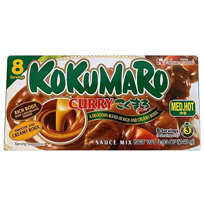 

HOUSE FOODS KOKUMARO CURRY MEDIUM HOT 140G