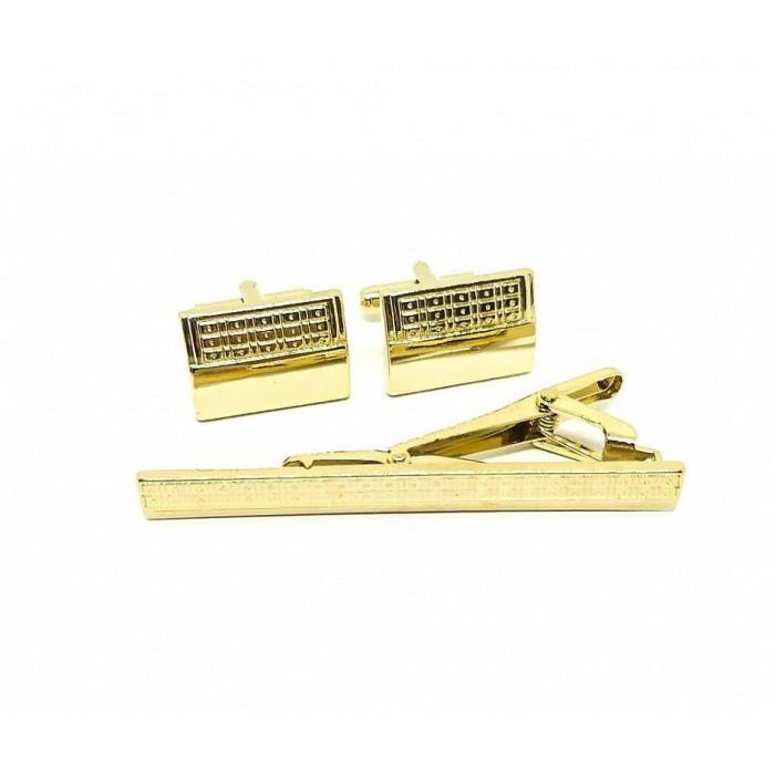 Cufflink Houseofcuff Cufflink Kancing Manset Jepit Cufflinks Pin Tie Set Gold A
