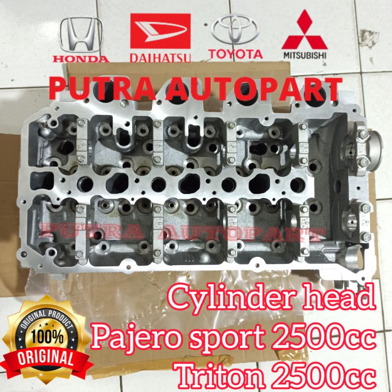 cylinder head pajero sport triton 2.500cc 2.5 original