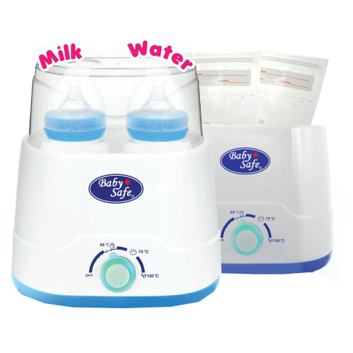 Promo !! BABY SAFE-PEMANASA ASI 4IN1 TWIN BOTOL WARMER &amp; STERILIZER/PENGAHANGAT SUSU