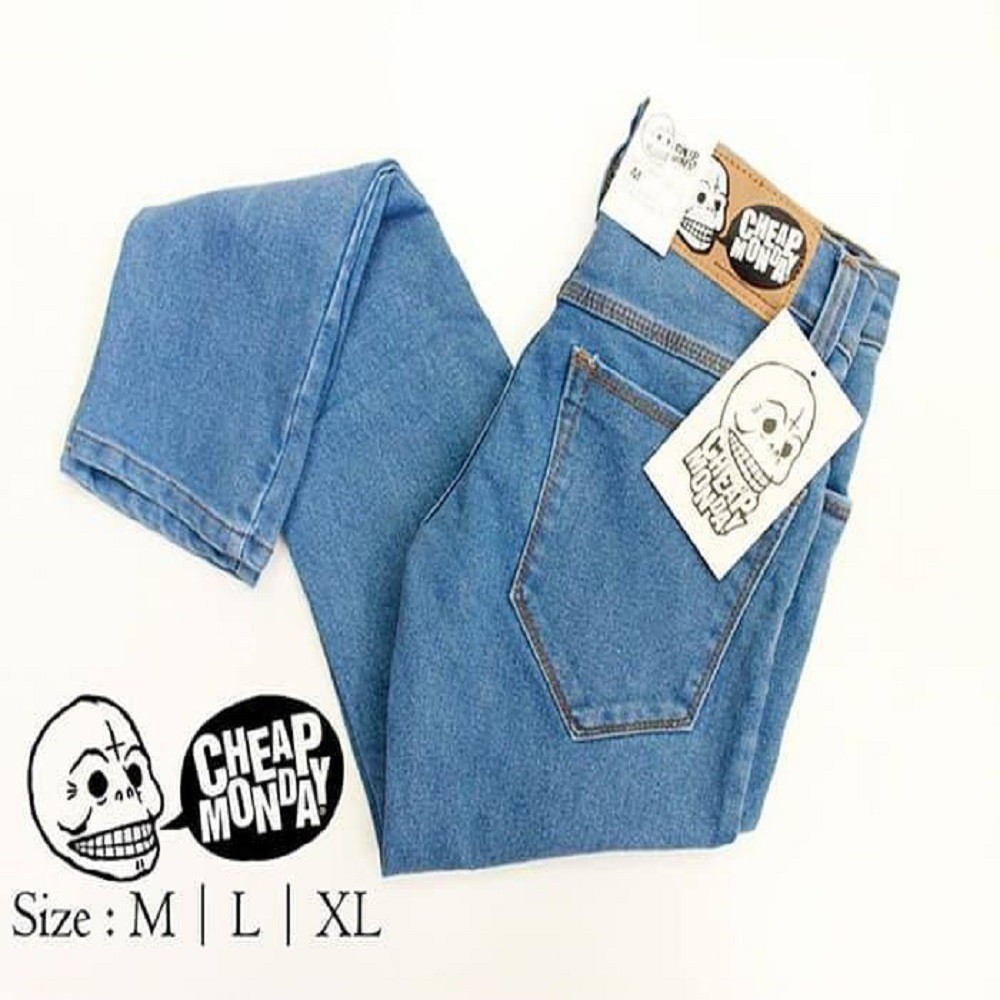 Celana Soft Jeans Melar Pria / Pensil Strecth Slimfit Skinny Laki Warna Bioblitz