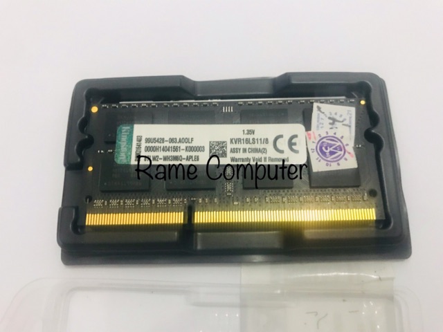 MEMORI RAM SODIMM KINGSTON DDR3 8GB LV PC3L-12800