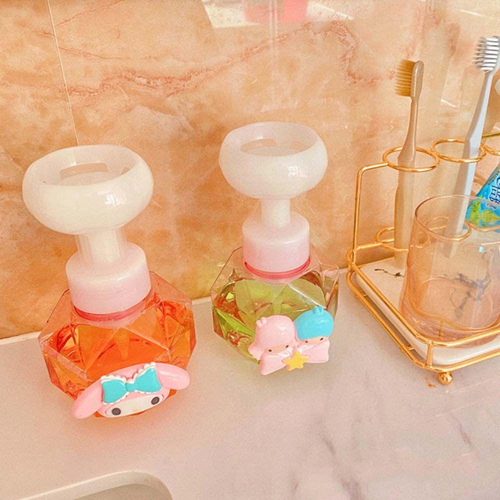 【 ELEGANT 】 Botol Isi Ulang Bentuk Bunga 300ml Cairan Plastik Distributor Mousse Bubble Shampoo Shower Gel Dispenser Sabun Cair