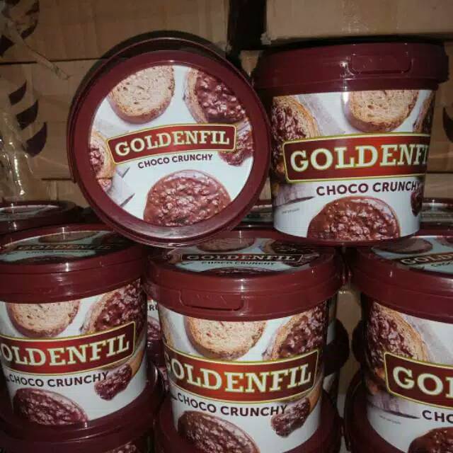 Goldenfil choco crunchy, strawberry, blueberry 1kg/pail