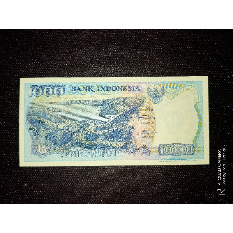Uang Kuno 1000 Rupiah Emisi Tahun 1992 - UNC