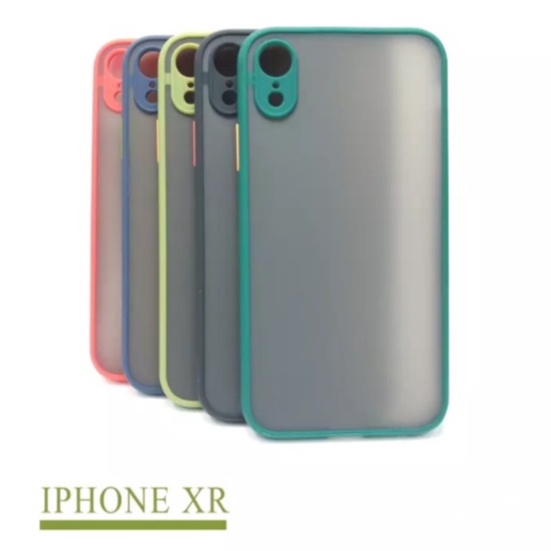 CASE MATTE IPHONE XR TRANSPARAN FUZE MACARON MY CHOICE - FA