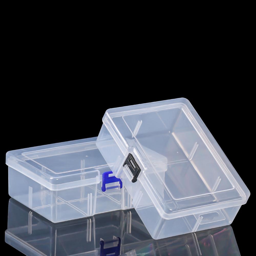Suyo Display Perhiasan 3warna Komponen Transparan Tools Case Kotak Wadah Plastik