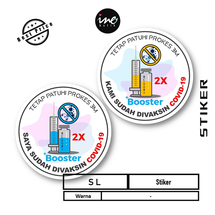 

STIKER VAKSIN | STIKER SAYA SUDAH DIVAKSIN | SELURUH KARYAWAN KAMI SUDAH DIVAKSIN | STIKER KAMI SUDAH DIVAKSIN | STIKER VYNIL