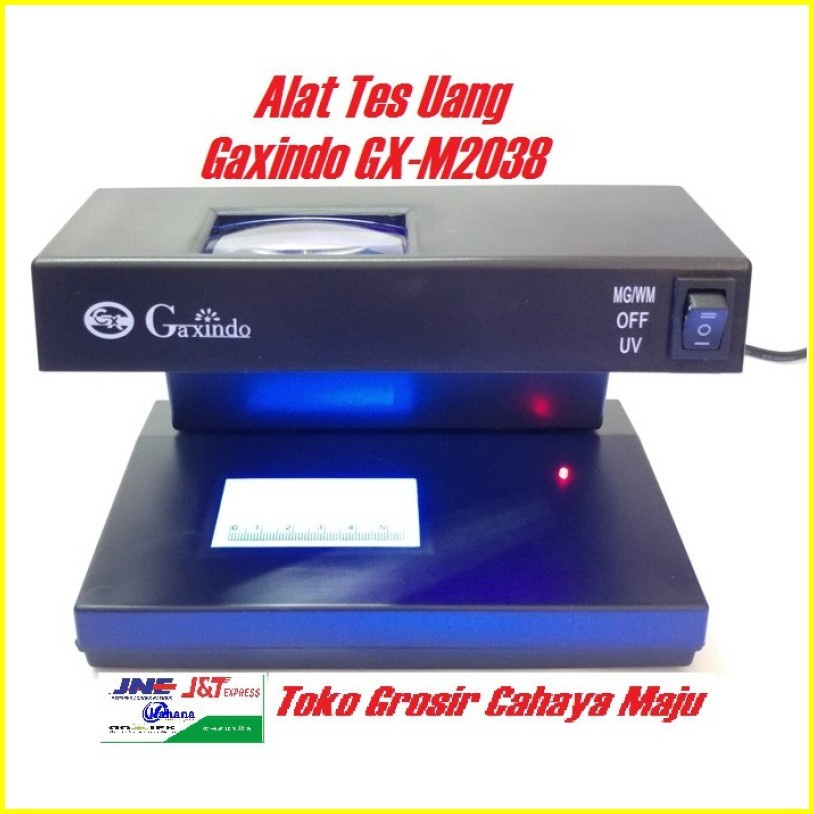 Alat Cek Uang Palsu Galaxy Gaxindo GX-2038 Alat tes Uang Dengan Kaca Pembesar