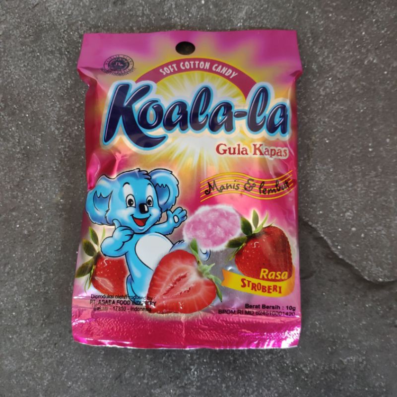 

Koala-la Permen Kapas Strawberry 10gr