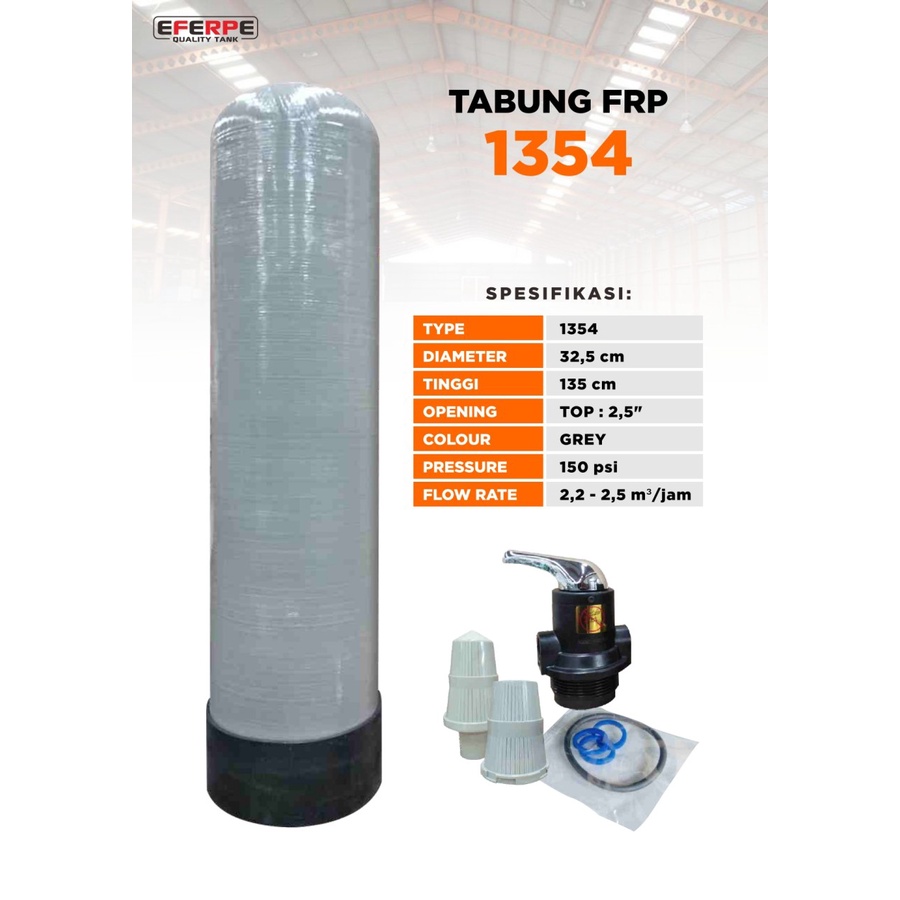 TABUNG Filter Air FRP 1354 | TABUNG FILTER AIR INCLUDE HEAD + SARINGAN