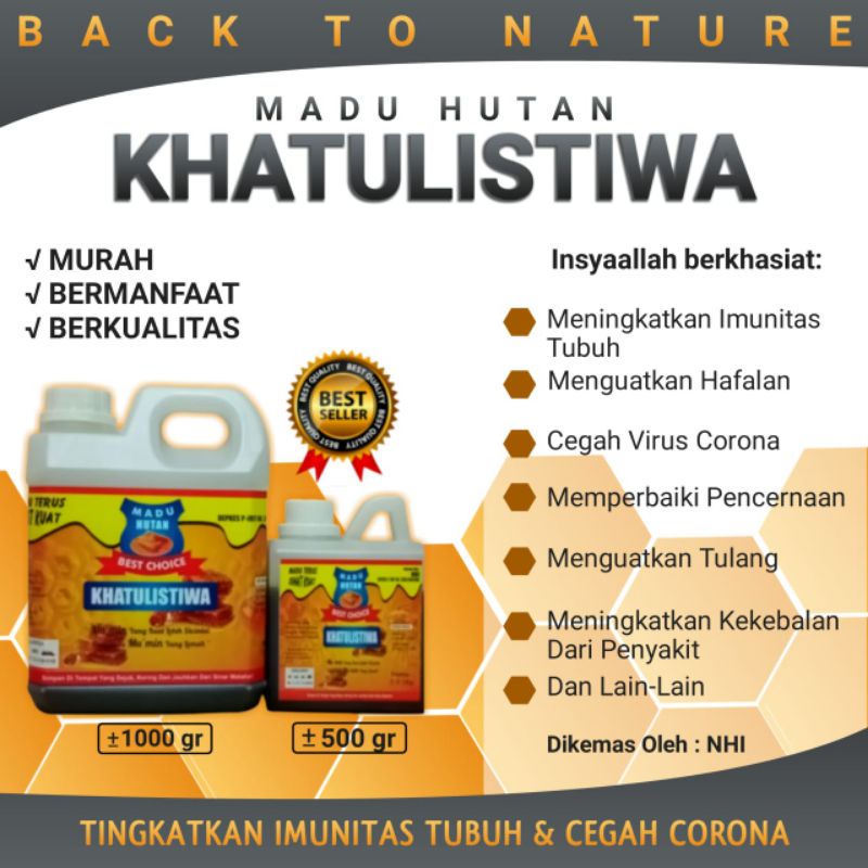 

MADU HUTAN KHATULISTIWA BY NHI