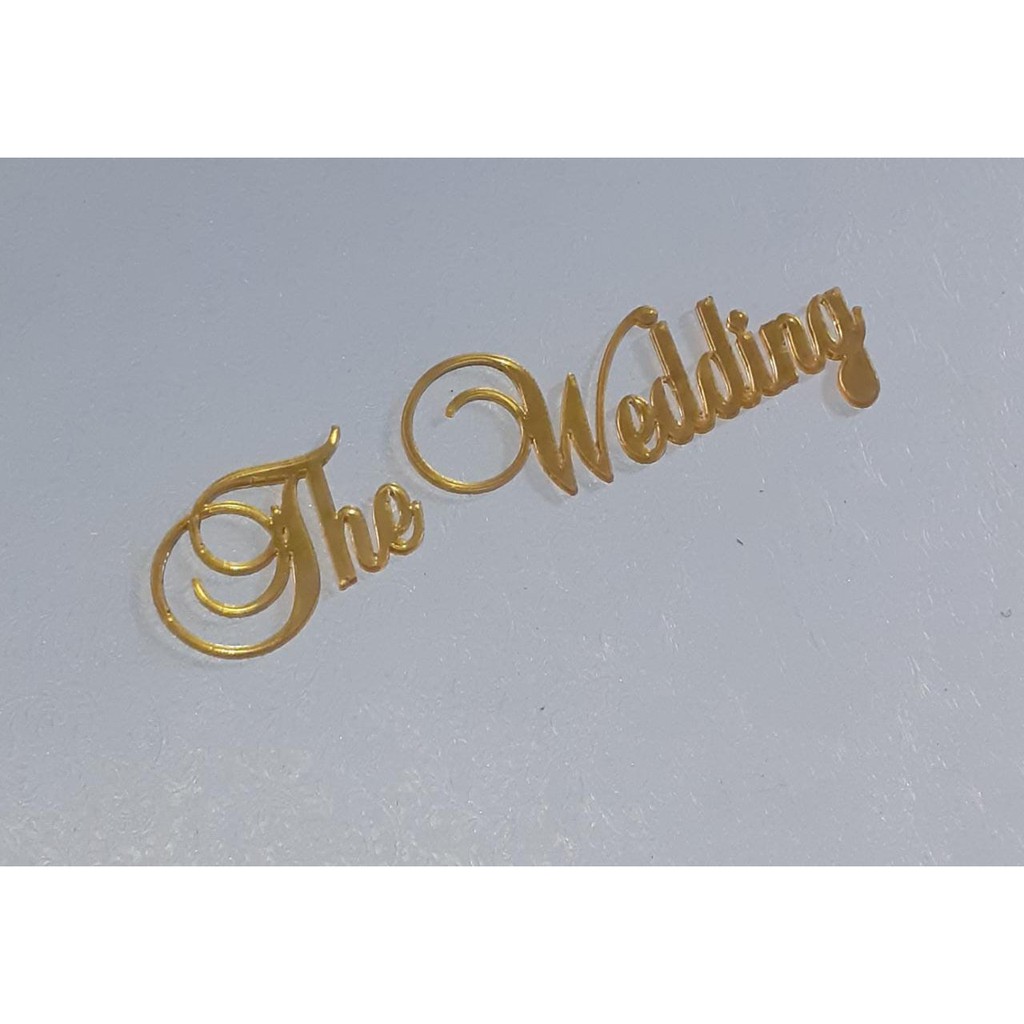 

The Wedding Acrylic / Akrilik 12cm Bahan Mahar