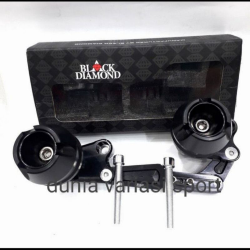 Jalu Knalpot/Slider knalpot /pelindung knalpot Nmax old Aerox 155 Lexi PCX 150/160 Black Diamond