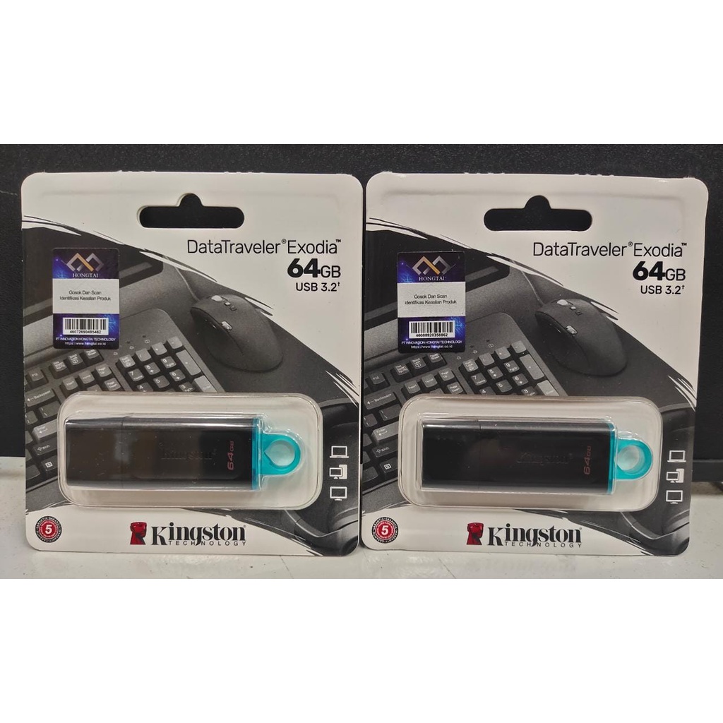 FLASHDISK KINGSTON DT-EXODIA 64GB USB 3.2 GARANSI 5 TAHUN