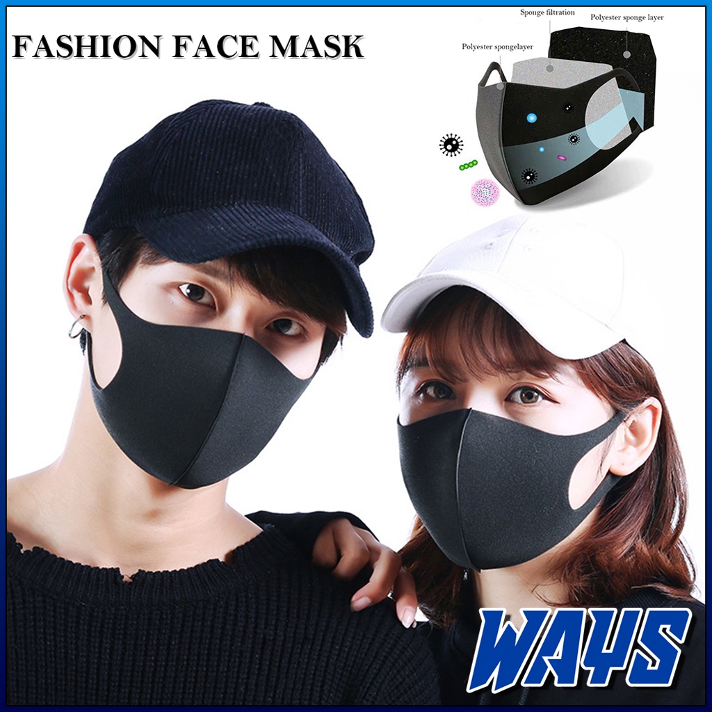 Z084 | Masker Kain Fashion Mask Scuba Pria Wanita Unisex Universal