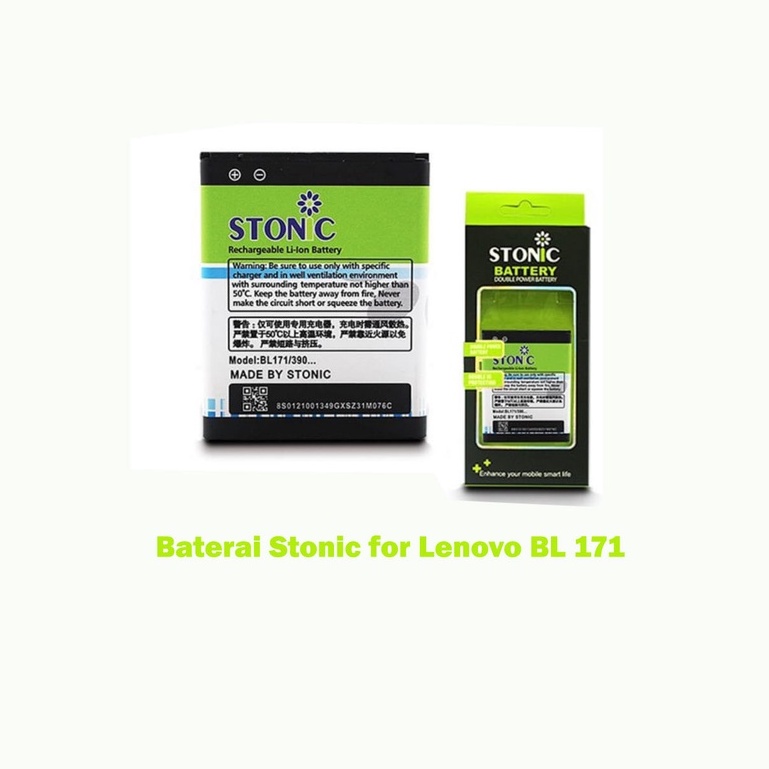 Baterai Lenovo A390 - BL 171 Battery Stonic Double Power IC Protection Batre