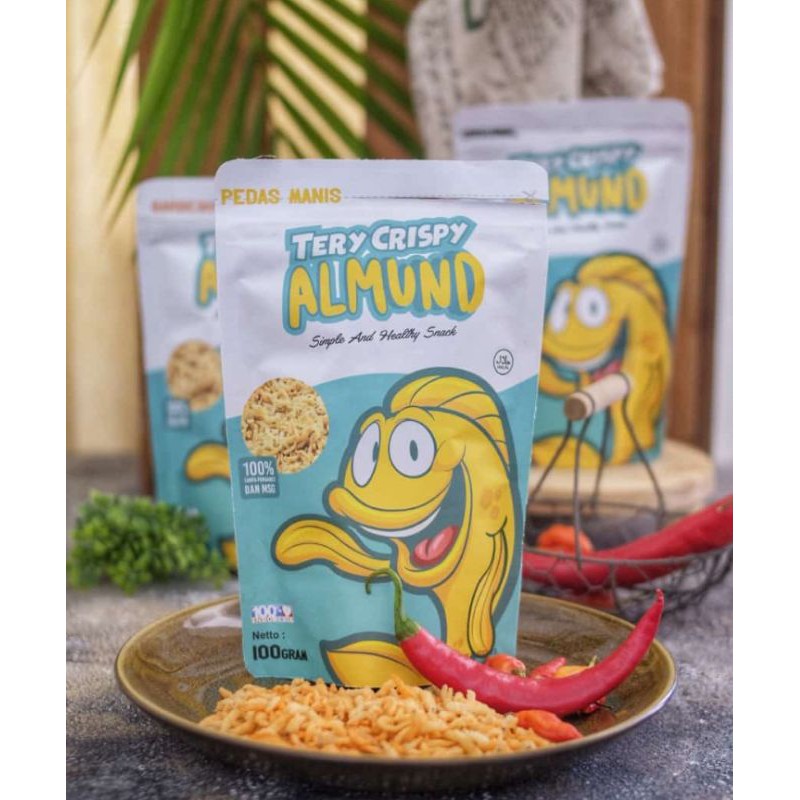 

Teri crispy almund Sehat bergizi 100gr