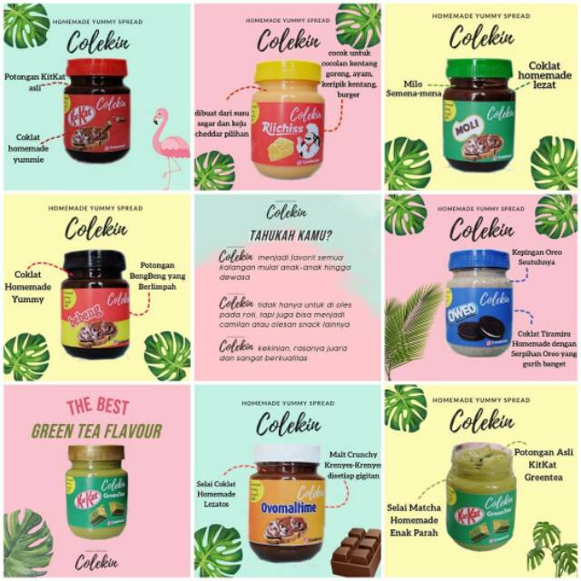 2 Jar Selai Colekin Kekinian All Varian 200 gram