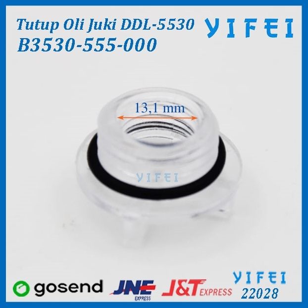 Kaca Oli jahit/Tutup Oli Jahit Juki DDl-5530/B3530-555-000/YIFEI-22028