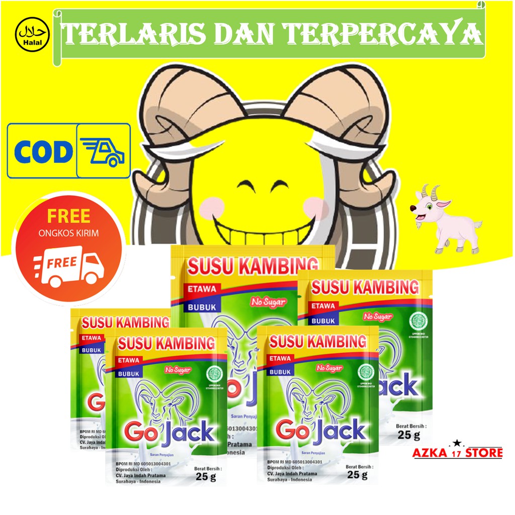 

Sachet susu kambing etawa Go Jack 25g No sugar
