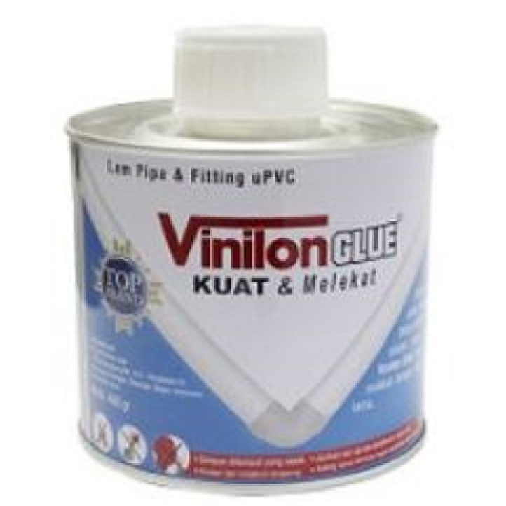 Aneka lem kaleng + kuas PVC 400 500 gram Isarplas RUglue Vinilon jepang untuk pipa paralon pralon dl