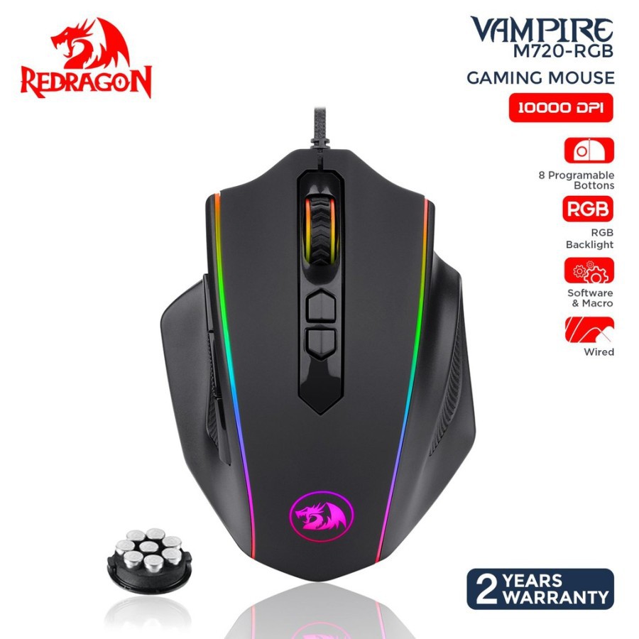 Redragon Gaming Mouse RGB Vampire - M720-RGB