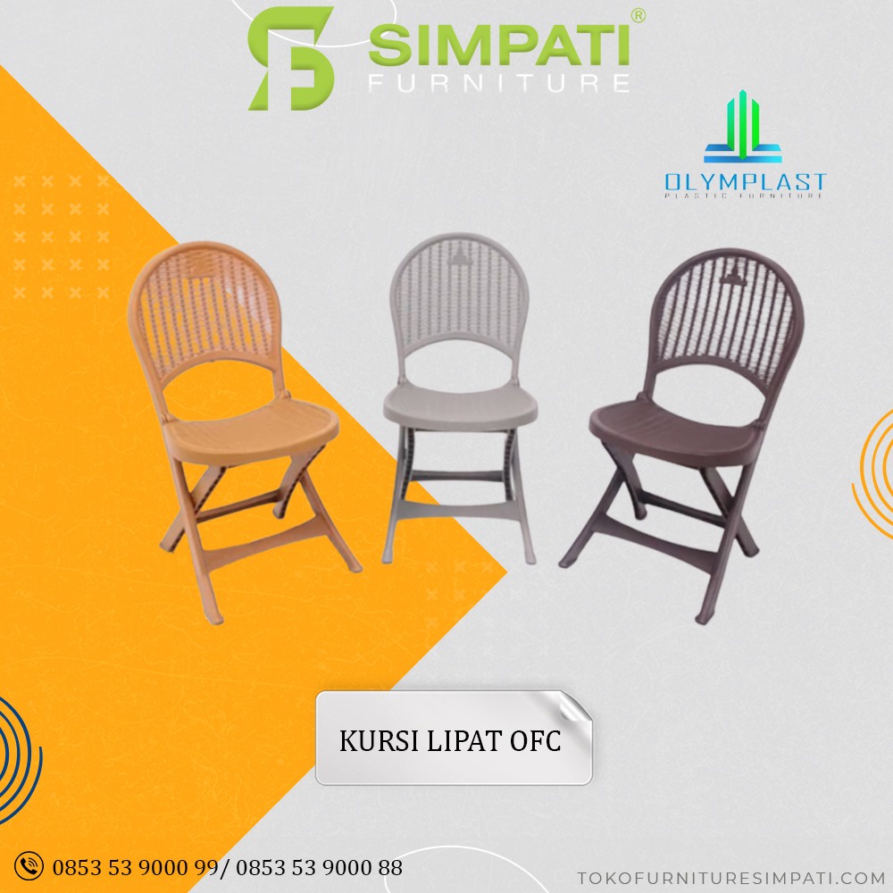 Olymplast OFC Kursi Plastik Lipat/Kursi Santai