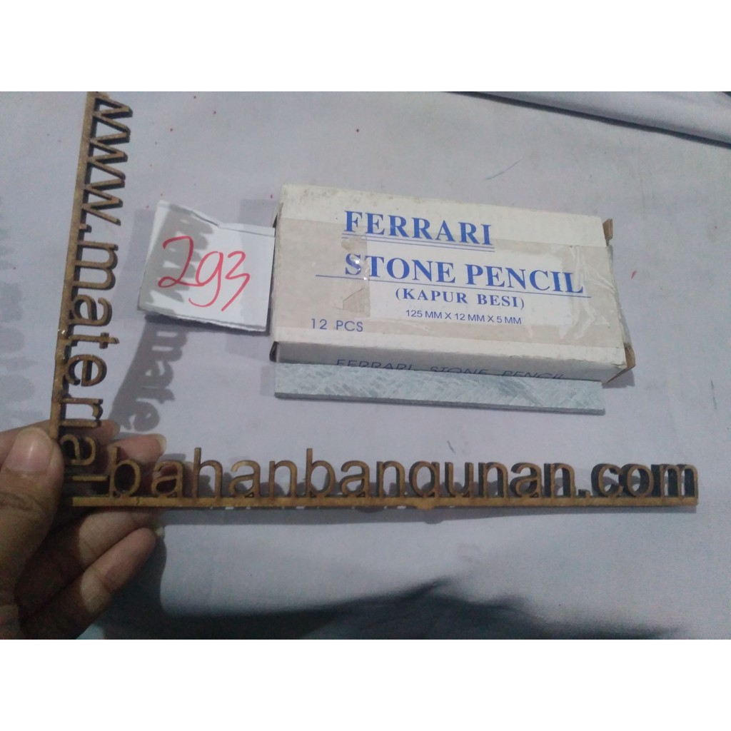 

kapur besi 125 mm x 12 mm x 5 mm stone pencil ferrari tulis besi batu DISKON7